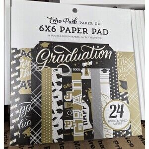 Echo Park‎ 6"x 6" GRADUATION Paper Pad 24 Sheets